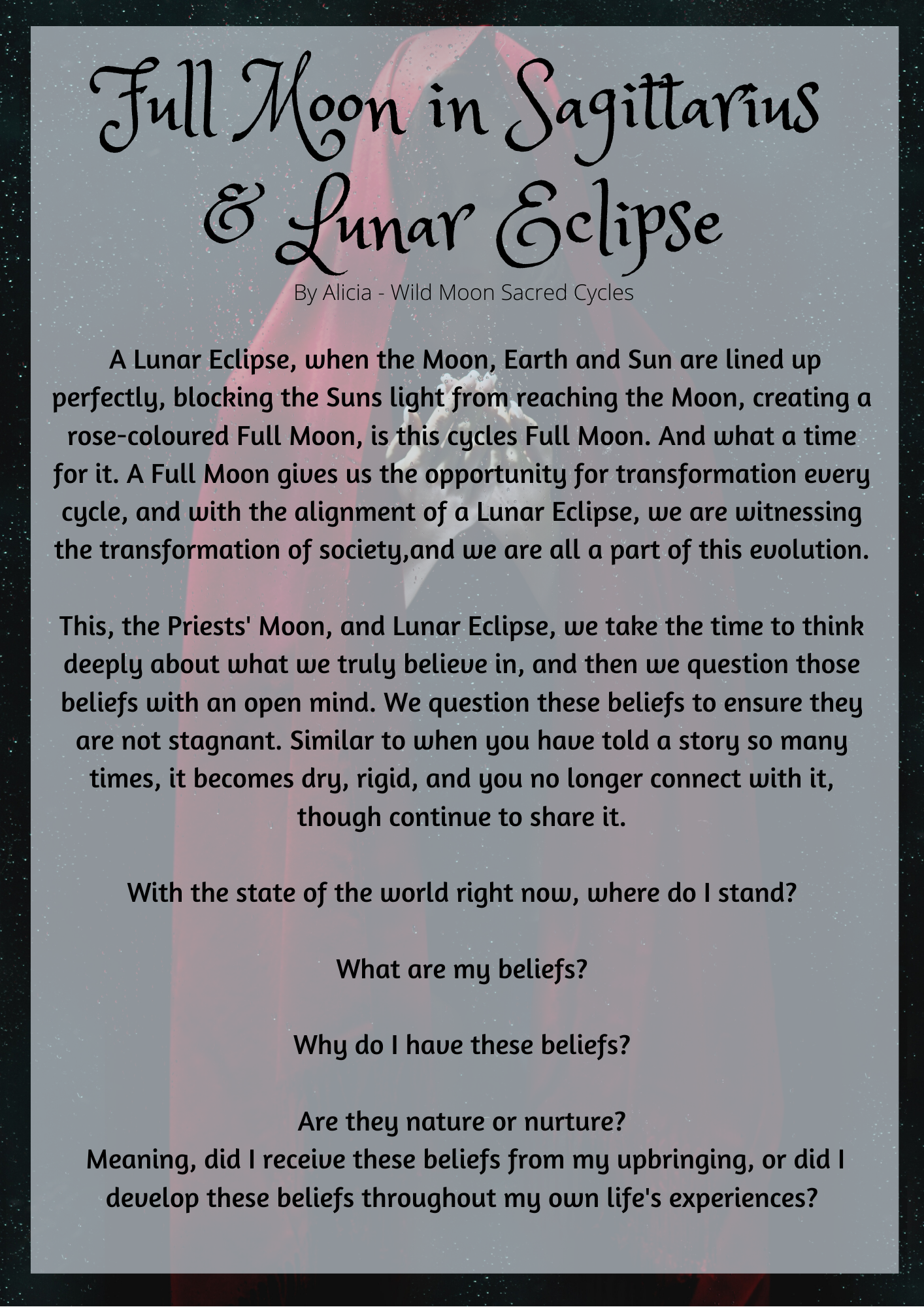 Full Moon in Sagittarius – Lunar Eclipse